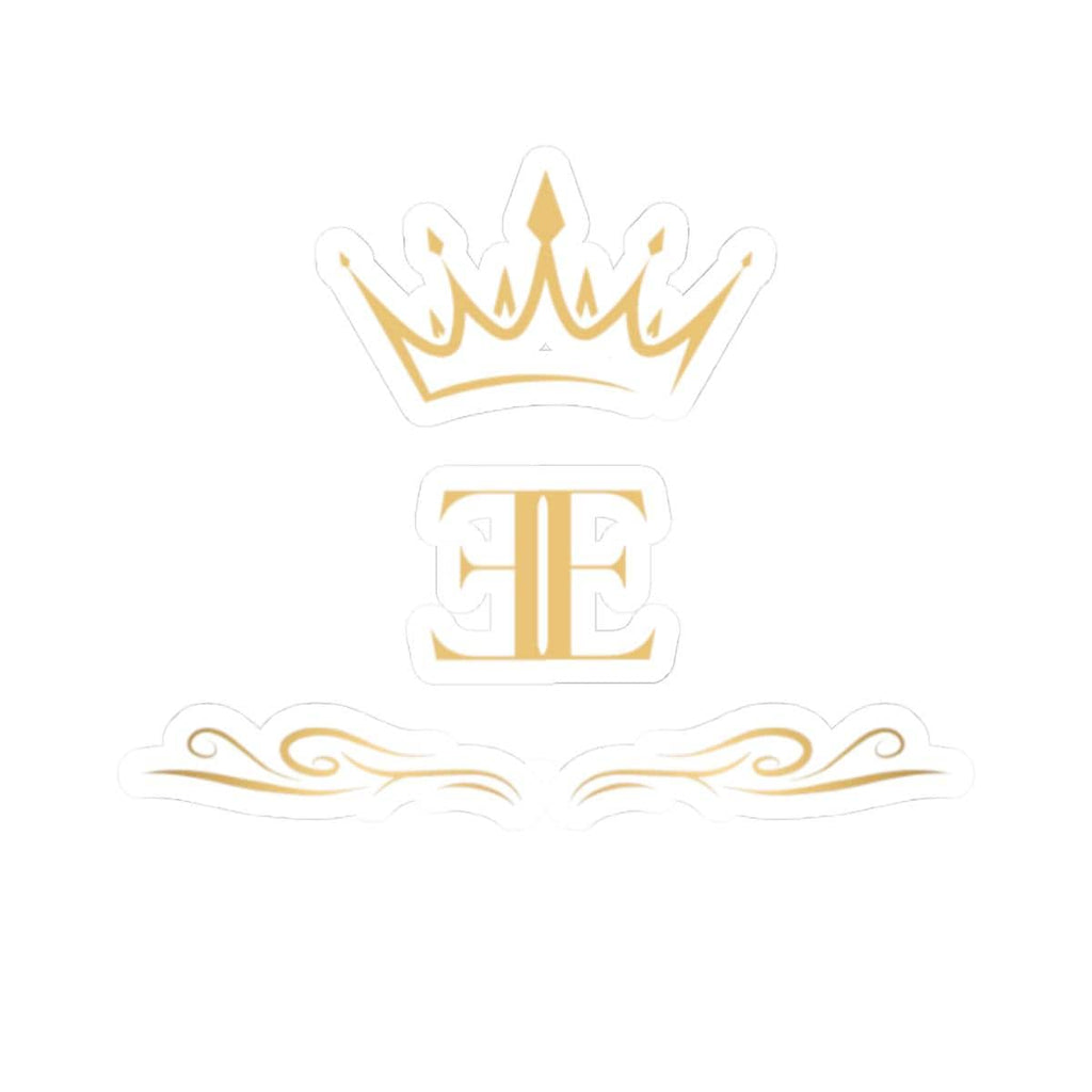 Royal Edge Sticker, Elegant Kiss-Cut Vinyl Decal for Laptops, Water Bottles, Journals - Chic Design, Trendy Stationery, Unique Laptop Decor,