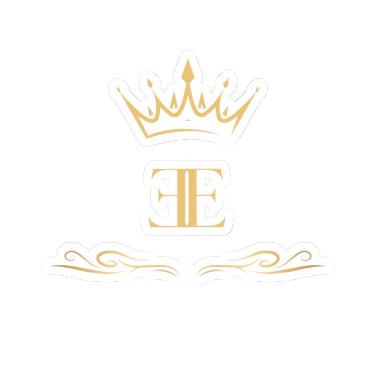 Royal Edge Sticker, Elegant Kiss-Cut Vinyl Decal for Laptops, Water Bottles, Journals - Chic Design, Trendy Stationery, Unique Laptop Decor,