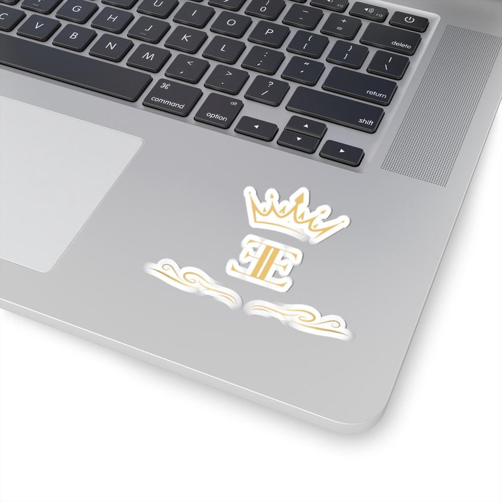 Royal Edge Sticker, Elegant Kiss-Cut Vinyl Decal for Laptops, Water Bottles, Journals - Chic Design, Trendy Stationery, Unique Laptop Decor,