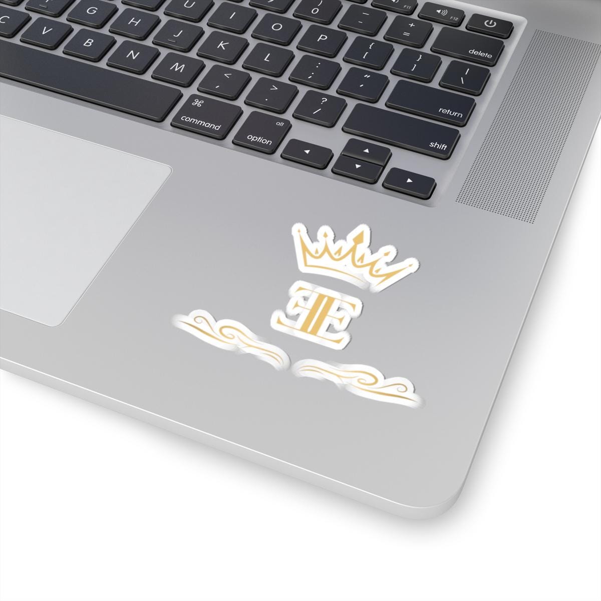 Royal Edge Sticker, Elegant Kiss-Cut Vinyl Decal for Laptops, Water Bottles, Journals - Chic Design, Trendy Stationery, Unique Laptop Decor,
